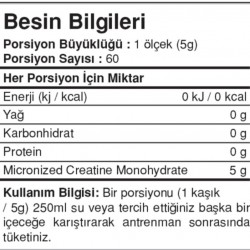 Bigjoy Sports Creapure Creatine Aromasız 253g