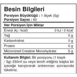 Bigjoy Sports Creapure Creatine Aromasız 253g