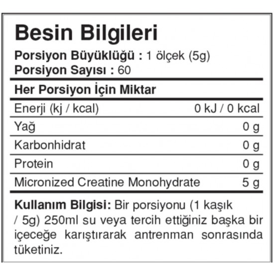 Bigjoy Sports Creapure Creatine Aromasız 253g