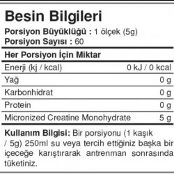Bigjoy Sports Creabig Powder Aromasız 300g